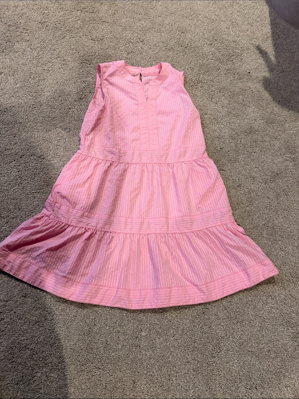 Girls Vineyard Vines Pink Sleeveless harbor dress size small (7-8 yrs) Like New